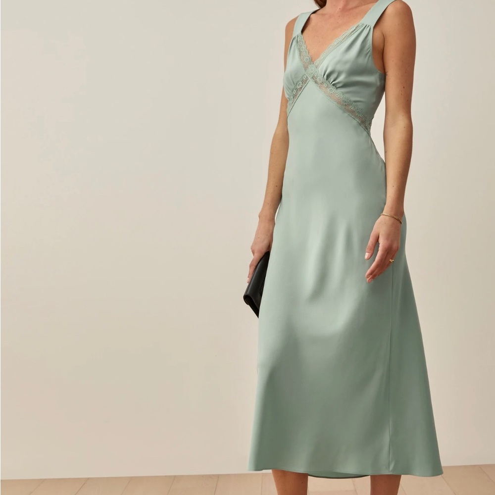 Reformation Provence Long Slip Dress 👗✨